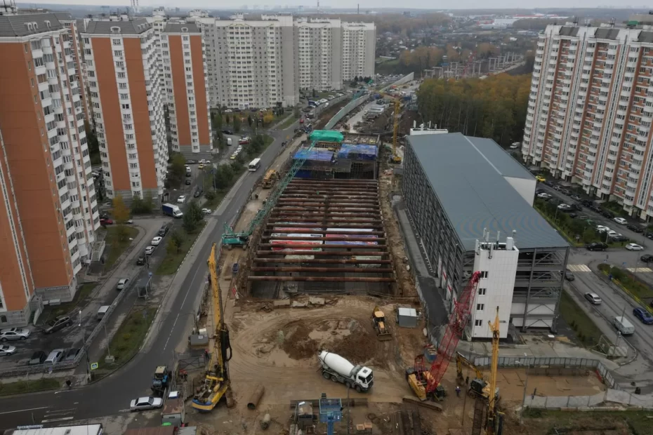 Строительство тоннеля автодороги ЮЛА в Видном